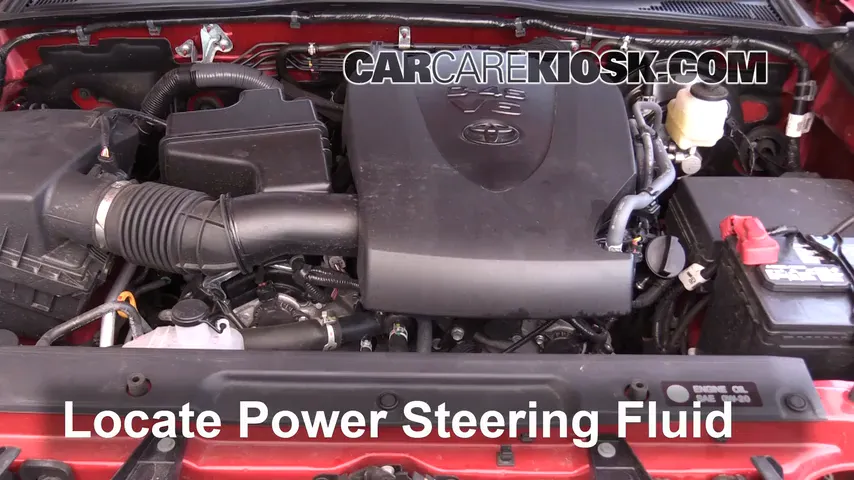 2016 Toyota Tacoma SR5 3.5L V6 Crew Cab Pickup Power Steering Fluid Add Fluid